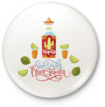 printfashion Drink Tequila - Kitűző, hűtőmágnes - Fehér (4125104)