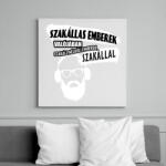 printfashion szakáll-szakállas emberek . . . . . . . - Vászonkép - Fehér (6634425)