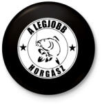 printfashion A legjobb horgász - Kitűző, hűtőmágnes - Fekete (13573284)