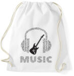 printfashion Zene - Sportzsák, Tornazsák - Fehér (14997894)