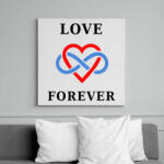printfashion LOVE FOREVER2 - Vászonkép - Fehér (6627258)