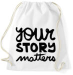 printfashion UR story matters - Sportzsák, Tornazsák - Fehér (2355502)