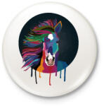 printfashion Színes Ló - Kitűző, hűtőmágnes - Fehér (3082798)