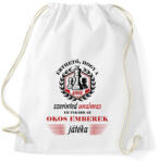 printfashion Okos emberek játéka - Sportzsák, Tornazsák - Fehér (7454389)