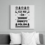 printfashion Ez az én ünnepi ronda pólóm - Vászonkép - Fehér (6638101)