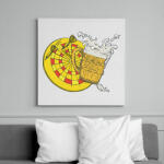 printfashion Sör és darts - Vászonkép - Fehér (12086834)