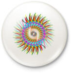 printfashion szúrós mandala - Kitűző, hűtőmágnes - Fehér (3090218)