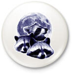 printfashion Mosómedvék - Kitűző, hűtőmágnes - Fehér (13009464)