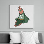 printfashion Szuper virsli - Vászonkép - Fehér (15570819)