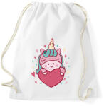 printfashion Unikornis szerelem - Sportzsák, Tornazsák - Fehér (7628075)