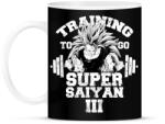 printfashion Training to go super saiyan - Bögre - Fekete (787241)