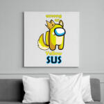 printfashion Among us Yellow sus - Vászonkép - Fehér (6634346)