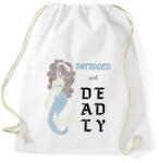 printfashion Tattooed and deadly - Sportzsák, Tornazsák - Fehér (6985641)