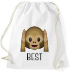 printfashion 3 majom - best - Sportzsák, Tornazsák - Fehér (1788575)