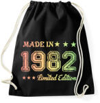 printfashion 1982 - Sportzsák, Tornazsák - Fekete (6167763)