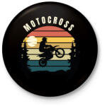 printfashion Motocross - Kitűző, hűtőmágnes - Fekete (5077992)