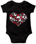 printfashion Szív Xmas - Baba Body - Fekete (2046762)