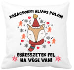 printfashion Karácsonyi alvós pólóm - Párnahuzat, Díszpárnahuzat - Fehér (10345270)