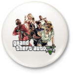 printfashion GTA Logo 2 - Kitűző, hűtőmágnes - Fehér (3081540)