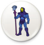 printfashion Koponya arc - Kitűző, hűtőmágnes - Fehér (3074164)