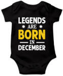 printfashion A legendák decemberben születtek - Baba Body - Fekete (10732716)