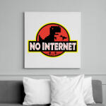 printfashion No internet - Vászonkép - Fehér (6626470)