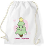 printfashion kawaii karácsonyfa - Sportzsák, Tornazsák - Fehér (15006041)