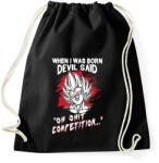 printfashion Az ördög vetélytársa - Sportzsák, Tornazsák - Fekete (520665)