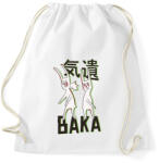 printfashion BAKA meme rabbits - Sportzsák, Tornazsák - Fehér (4367091)