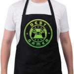 printfashion Best gamer - Kötény - Fekete (5259958)