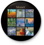 printfashion Monet - részletek - Kitűző, hűtőmágnes - Fekete (11899358)