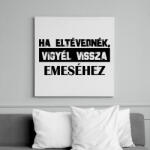 printfashion Eltévedt pároknak - Ha eltévednék - Vászonkép - Fehér (6997571)