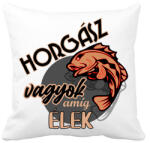 printfashion horgász vagyok - Párnahuzat, Díszpárnahuzat - Fehér (6137090)