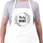 printfashion Baby inside - Black - Kötény - Fehér (7053583)