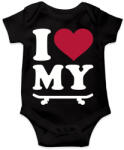 printfashion I love my SK8 - Baba Body - Fekete (2565542)