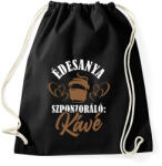 printfashion Anya és a kávé - Sportzsák, Tornazsák - Fekete (4702617)