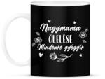 printfashion Nagymama ölelése - Fehér - Bögre - Fekete (7064026)