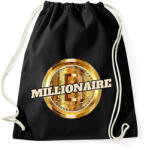 printfashion MILLIONAIRE - Sportzsák, Tornazsák - Fekete (10891007)