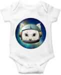 printfashion Barna űrcica - Baba Body - Fehér (4223769)