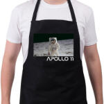 printfashion Apollo 11 - Kötény - Fekete (4936093)