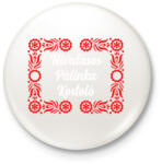 printfashion Hivatásos pálinka kostoló - Kitűző, hűtőmágnes - Fehér (13711277)