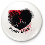 printfashion Punk love - Kitűző, hűtőmágnes - Fehér (7669832)