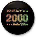 printfashion 2000 - Kitűző, hűtőmágnes - Fekete (6173641)