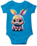 printfashion Színes nyuszi - Baba Body - Azúrkék (13667810)