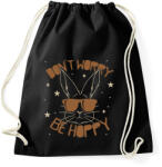 printfashion Be hoppy - Sportzsák, Tornazsák - Fekete (13110203)