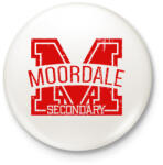 printfashion Moordale - Kitűző, hűtőmágnes - Fehér (3083859)