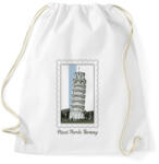 printfashion Pisai Ferde Torony - Sportzsák, Tornazsák - Fehér (7424508)