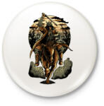 printfashion Szamuráj - Kitűző, hűtőmágnes - Fehér (3073832)