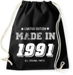 printfashion 1991 - Sportzsák, Tornazsák - Fekete (4053491)
