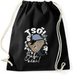 printfashion Tső Babi néni! - Sportzsák, Tornazsák - Fekete (16638221)